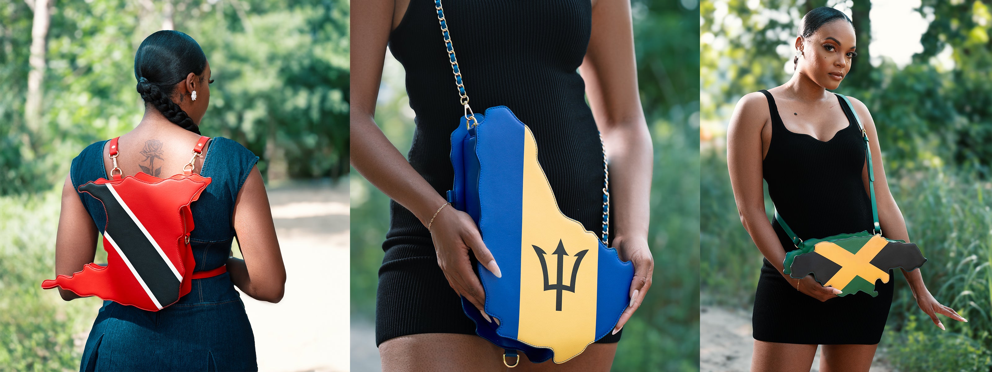 flag bag, cultural fashion, patriotic accessories, statement handbag, travel tote, unique designer bag, luxury flag bag, Caribbean pride, African heritage bag, national flag purse, ethnic fashion, vibrant handbags, bold fashion statement, handcrafted bags, cultural identity fashion, exclusive designer bags