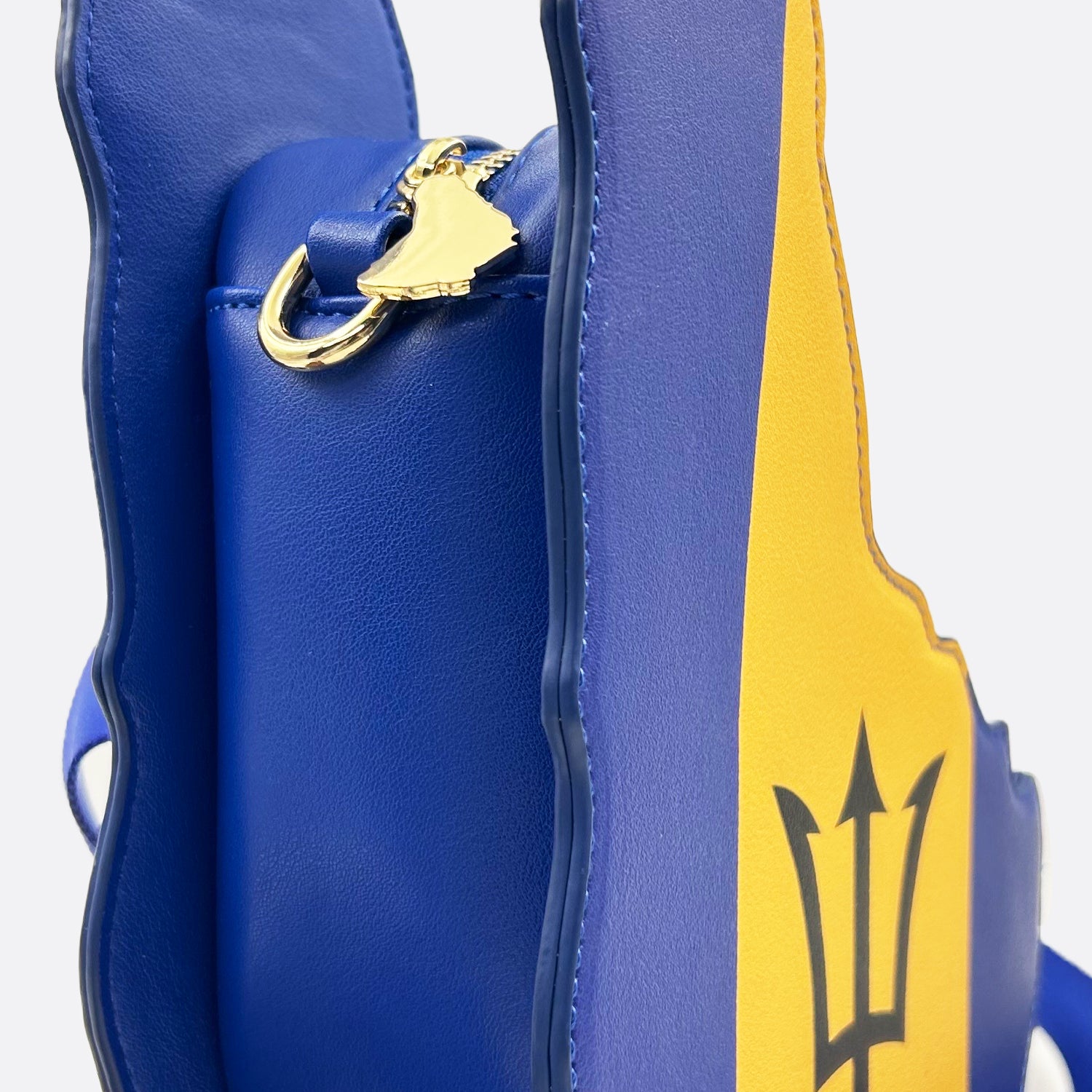 Barbados handbag, Bajan flag purse, blue yellow and black bag, Barbados heritage bag, Trident fashion, Crop Over festival bag, Bridgetown accessories, flag bag, cultural fashion, patriotic accessories, statement handbag, travel tote, unique designer bag, luxury flag bag, Caribbean pride, African heritage bag, national flag purse, ethnic fashion, vibrant handbags, bold fashion statement, handcrafted bags, cultural identity fashion, exclusive designer bags 